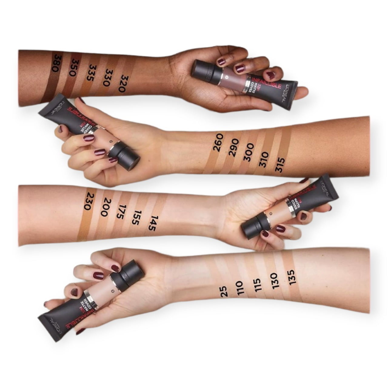 کرم پودر مات کاور اینفائیبل 32 ساعته لورال 30ml 2 کرم پودر مات کاور اینفائیبل 32 ساعته لورال 30ml - Image 2