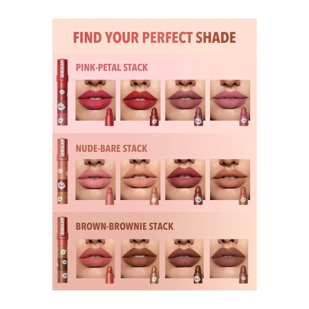 رژ لب مات شیگلم رنگ BARE STACK 2 رژ لب مات شیگلم رنگ BARE STACK - Image 2