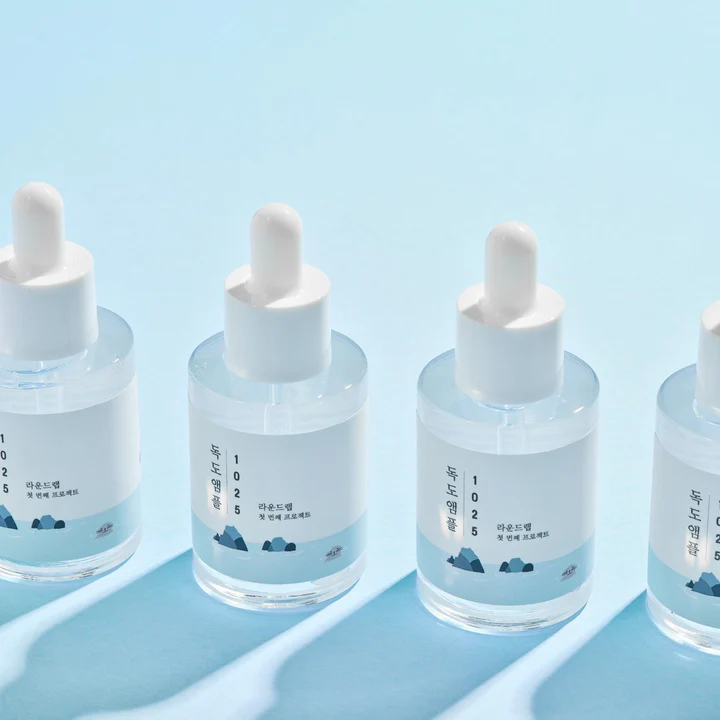آمپول آبرسان دوکدو راندلب 45 گرم Round Lab Dokdo Moisturizing Ampoule 4 آمپول آبرسان دوکدو راندلب
