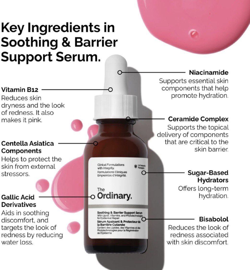 سرم تسکین دهنده و ترمیم کننده سد پوستی اوردینری سوتینگ اند بریر ساپورت The Ordinary Soothing & Barrier Support Serum 4 سرم تسکین دهنده و ترمیم کننده سد پوستی اوردینری سوتینگ اند بریر ساپورت