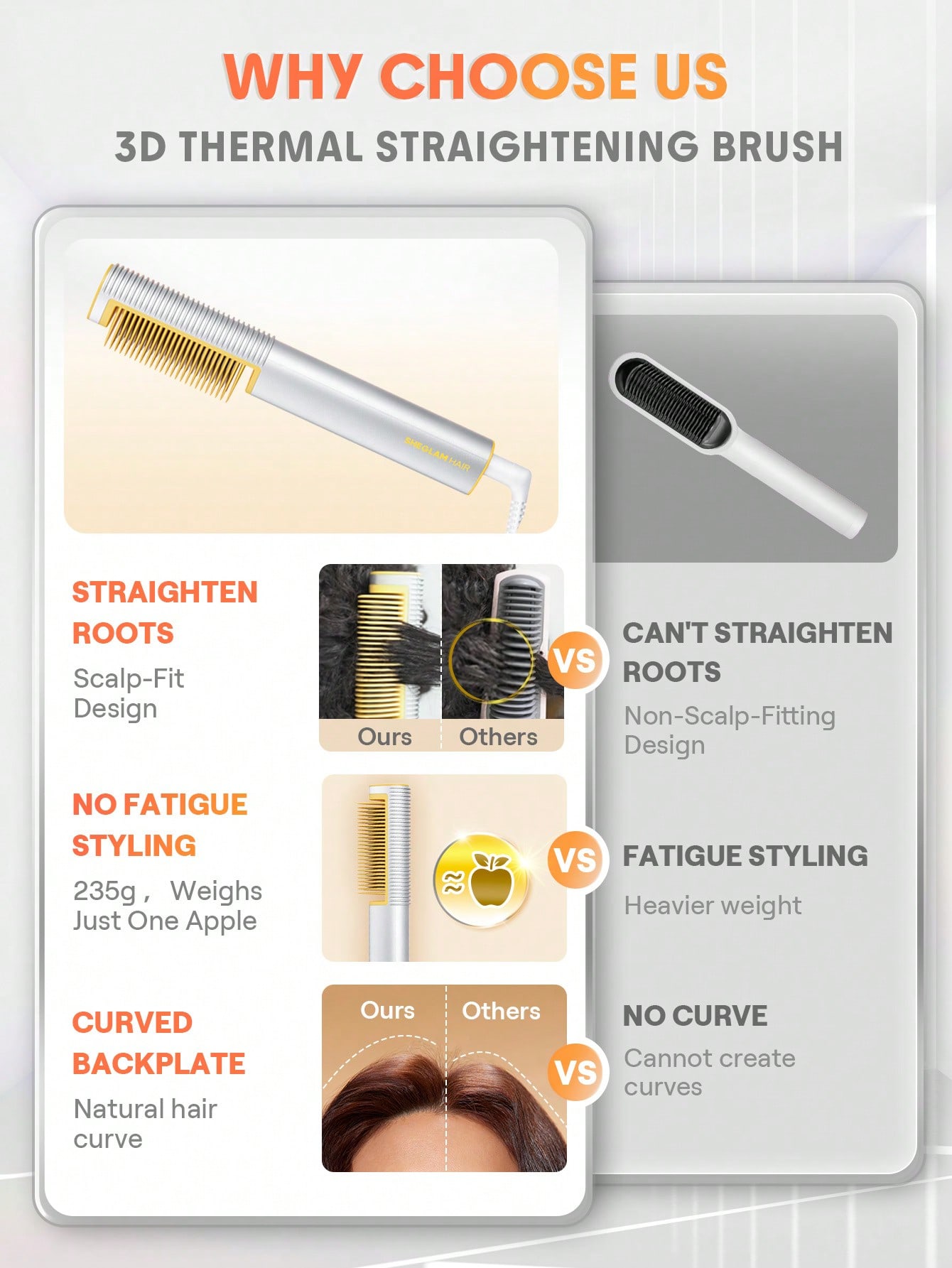 برس حرارتی سه بعدی شیگلم SLeek Chic 3D 8 برس حرارتی سه بعدی شیگلم SLeek Chic 3D - Image 8