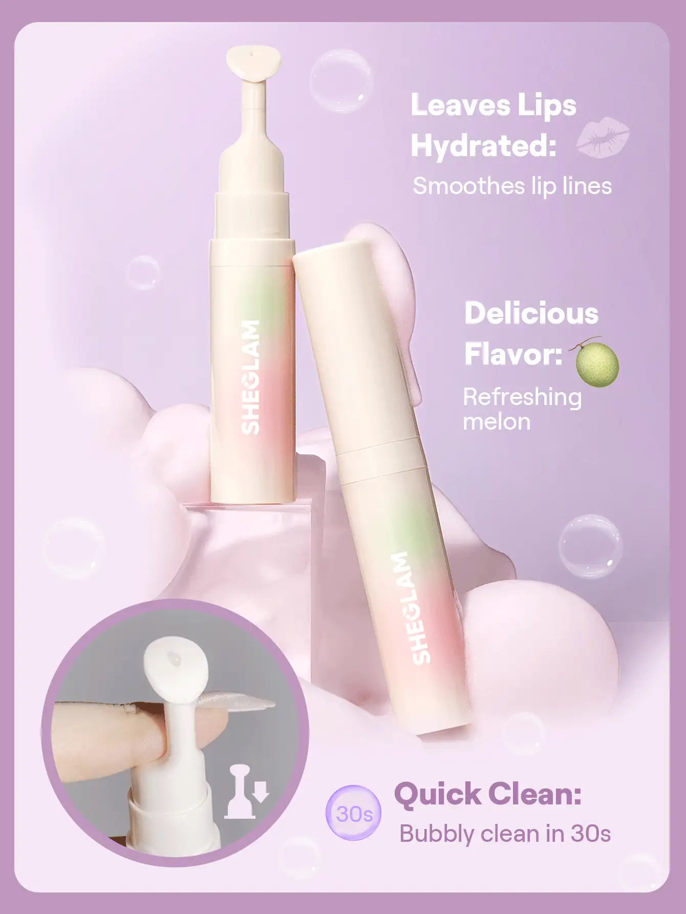 اسکراب لب بابل پاف شیگلم Sheglam Bubble Buff Lip Scrub 11 1737533271f7b8f05c19b6facb68bd0529811c3303 wk sheglam