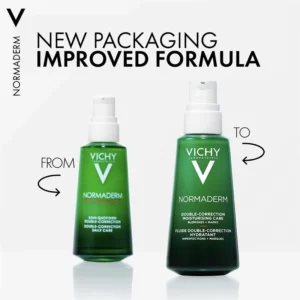 vichy normaderm double correction moisturising care changes